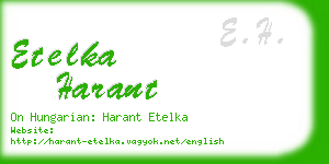 etelka harant business card